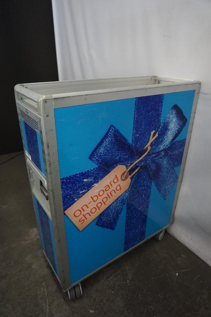 KLM Vliegtuig trolley rolcontainer fullsize, Verzamelen, Luchtvaart en Vliegtuigspotten, Gebruikt, Overige typen, Ophalen of Verzenden