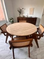 Eettafel, Huis en Inrichting, Tafels | Eettafels, 50 tot 100 cm, 100 tot 150 cm, Rond, Ophalen of Verzenden