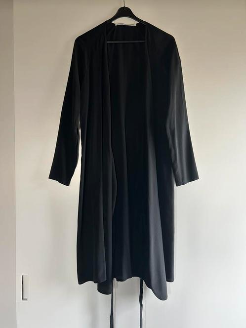 Monique van heist wrap als jas of jurk te dragen silk L, Kleding | Dames, Jassen | Zomer, Zo goed als nieuw, Maat 38/40 (M), Zwart