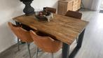 Tafel Romaro 160CM teakhout - inclusief stoelen!, Huis en Inrichting, Tafels | Eettafels, Teakhout, Zo goed als nieuw, 150 tot 200 cm