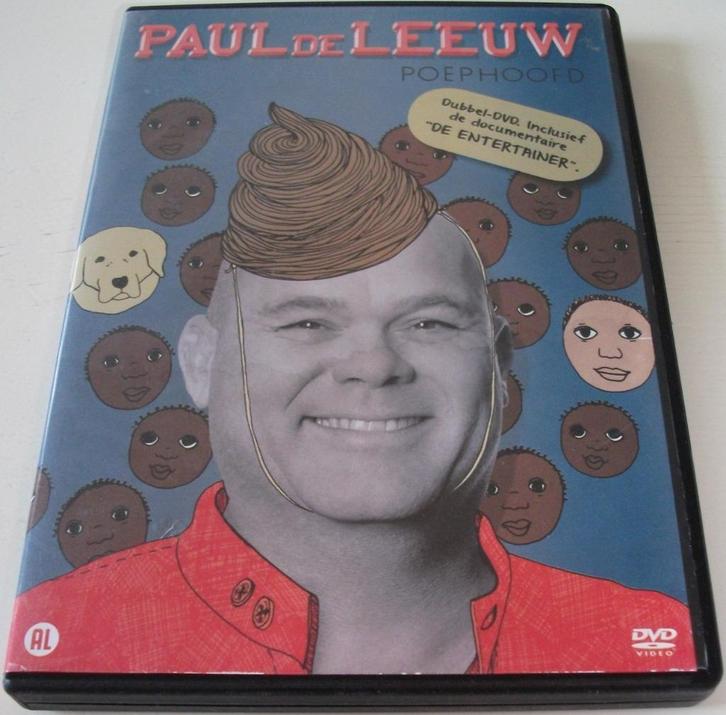 Dvd *** PAUL DE LEEUW *** 2-Disc Boxset Poephoofd, Cd's en Dvd's, Dvd's | Cabaret en Sketches, Zo goed als nieuw, Stand-up of Theatershow