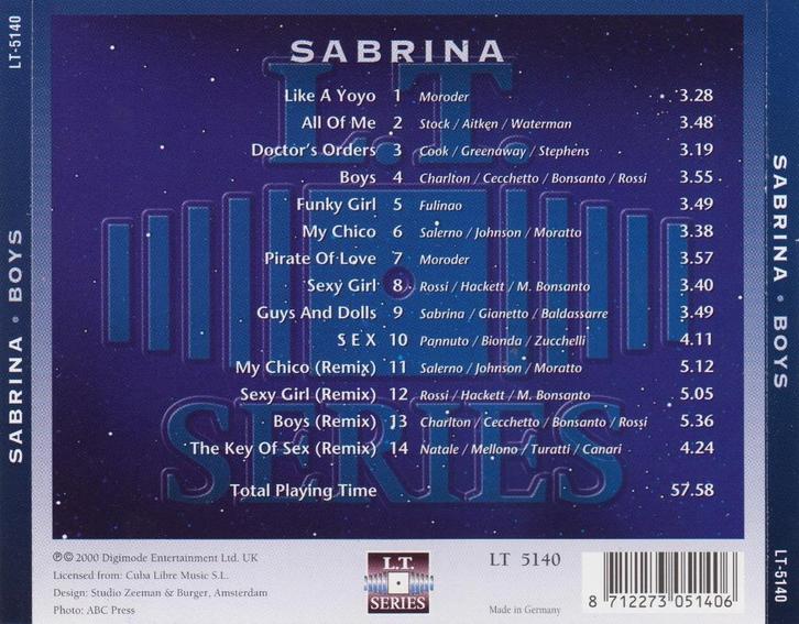 Sabrina - Boys, Cd's en Dvd's, Cd's | Overige Cd's, Zo goed als nieuw, Ophalen