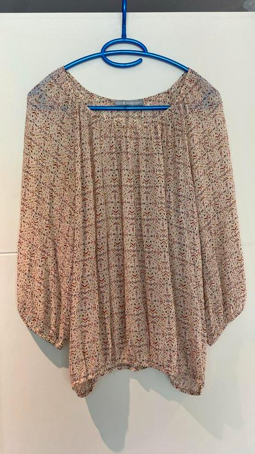 Licht doorschijnende top Repeat mt 38-40, Kleding | Dames, Tops, Zo goed als nieuw, Maat 38/40 (M), Beige, Ophalen of Verzenden