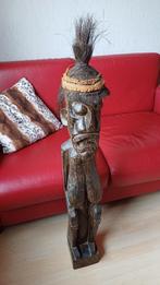 Houten beeld van Asmat vrouw (tribal, houtsnijwerk) 100 cm, Ophalen