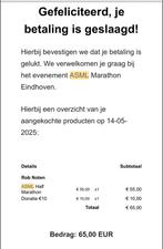 Halve marathon Eindhoven, Eén persoon, Oktober