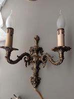 Vintage Messing Wandlamp, Huis en Inrichting, Ophalen of Verzenden, Gebruikt, Metaal