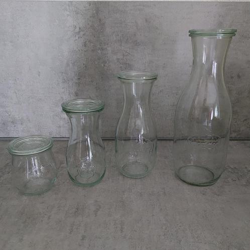 Weckflessen Sapflessen Weckpotjes, Huis en Inrichting, Keuken | Servies, Zo goed als nieuw, Glas of Glazen, Overige stijlen, Glas