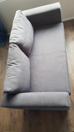 Slaapbank antraciet grijs zgan, Huis en Inrichting, Ophalen, 140 cm, Zo goed als nieuw, Twijfelaar