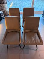 Grijs/groene stoelen van H&H. 4+2 gratis!, Huis en Inrichting, Stoelen, Ophalen, Gebruikt, Leer, Grijs