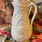 Engelse brocante druivenblad jug, Ophalen of Verzenden