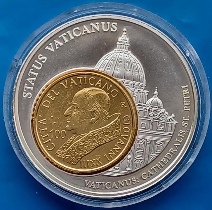 Status Vaticanus, Vaticaan 2002 - "European Currencies", Postzegels en Munten, Penningen en Medailles, Overige materialen, Nederland
