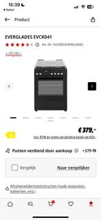 Gasfornuis met Oven - Everglades, Witgoed en Apparatuur, Fornuizen, Ophalen, Gebruikt, Grill, 4 kookzones