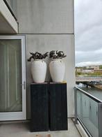 Potten/kruikvazen set, Huis en Inrichting, Ophalen, Gebruikt, Wit, Aardewerk of Porselein