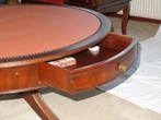 Ronde antieke salontafel met laden, Huis en Inrichting, Tafels | Salontafels, Ophalen, Gebruikt, 50 tot 100 cm, Rond