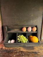 Vergrijsd houten gruttersbak sober,landelijk,keuken, Ophalen of Verzenden, Zo goed als nieuw, X, X