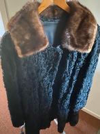 Persianer bontjas met mooie nerts kraag, Ophalen of Verzenden, Zo goed als nieuw, Maat 42/44 (L), Zwart
