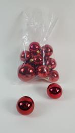 Kerstballen rood, zak 14 stuks, kerstversiering, 6 cm (1) W1, Diversen, Kerst, Tweedehands verkoop, Tweedehands verkoop, Gebruikt