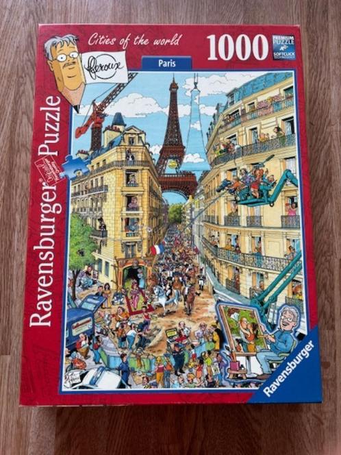 Ravensburger Flerouz puzzel Paris /1000 stukjes / 50 x 70 cm, Hobby en Vrije tijd, Denksport en Puzzels, Zo goed als nieuw, Legpuzzel