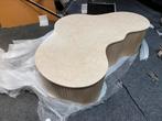 salontafel beige 139x82 marmer licht hout japandi organisch, Ophalen, 100 tot 150 cm, Nieuw, 50 tot 100 cm