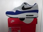 Nike Air Max 1 Deep Royal Blue Maat 40.5, Blauw, Nike, Nieuw, Ophalen of Verzenden