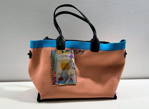 Fri+yay oranje gestreepte shopper, Sieraden, Tassen en Uiterlijk, Tassen | Damestassen, Nieuw, Shopper, Oranje, Ophalen of Verzenden