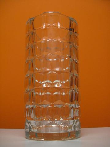 grote retro vintage design glazen optische lens vaas Italy beschikbaar voor biedingen