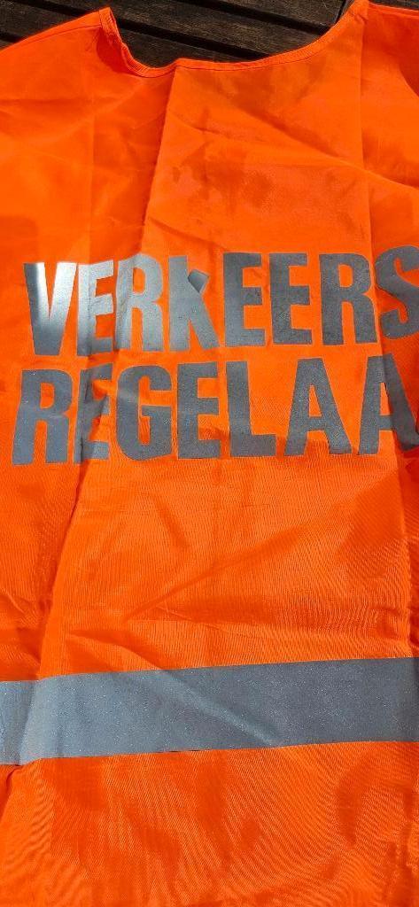 3 Veiligheids hesjes Oranje Verkeersregelaar goede kwaliteit, Doe-het-zelf en Verbouw, Veiligheidskleding, Zo goed als nieuw, Ophalen of Verzenden