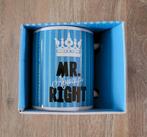 NIEUW leuke blauwe mok Mr. Always Right, Huis en Inrichting, Verzenden, Nieuw, Overige stijlen, Kop(pen) en/of Schotel(s)