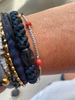 Zilveren armband echt bloedkoraal armbandje, Ophalen of Verzenden, Zo goed als nieuw, Rood, Zilver