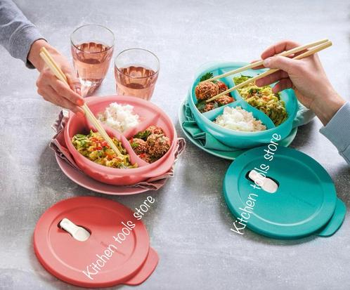 Tupperware crystalwave rond magnetron vakjesbord 900 ml, Huis en Inrichting, Keuken | Tupperware, Nieuw, Schaal, Ophalen of Verzenden