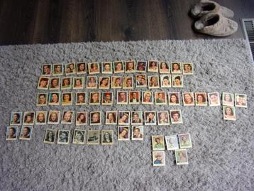 69x VINTAGE KAUGOM PLAATJES-FILMSTER/VAL BUBBLEGUM KAARTJES beschikbaar voor biedingen