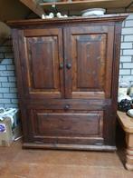 Nieuwe massief houten TV- en Audiokast, kan lichter of don-, Ophalen, 100 tot 150 cm, 100 tot 150 cm, Nieuw