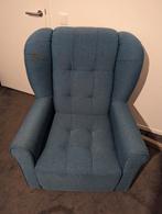 GRATIS | Petrol blauwe fauteuils, zetels, stoelen | 2 stuks, Huis en Inrichting, Ophalen of Verzenden, Zo goed als nieuw
