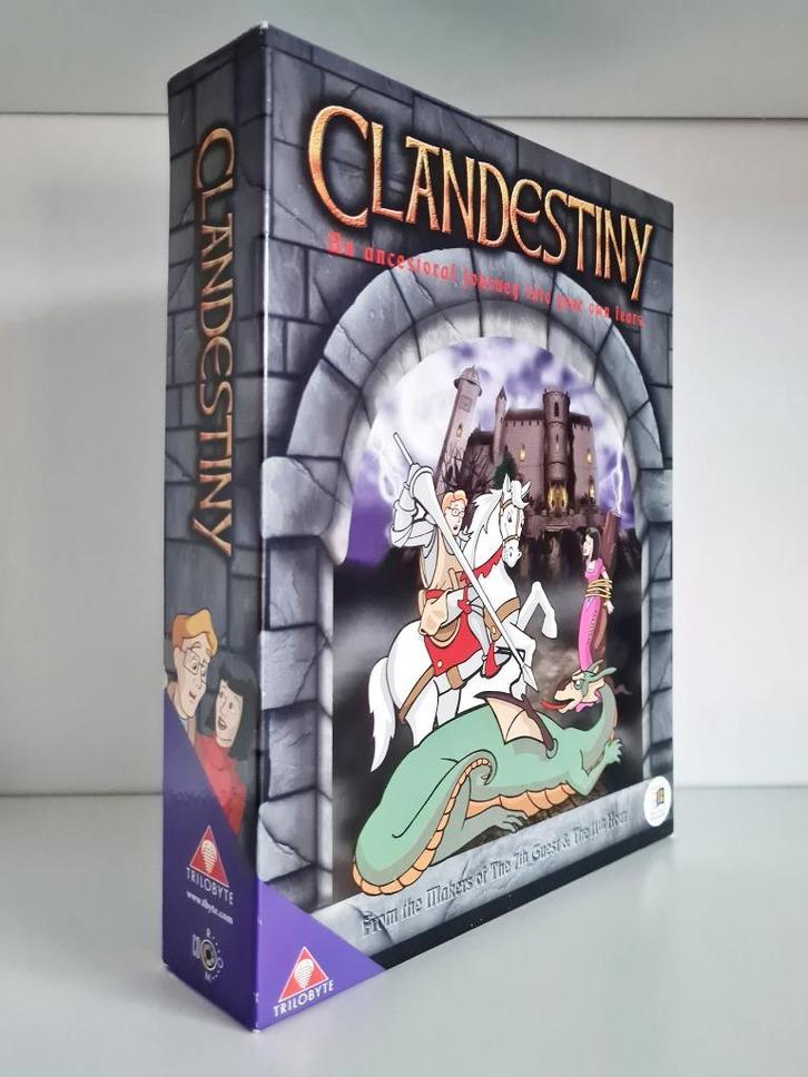 Clandestiny - PC Big Box, Spelcomputers en Games, Games | Pc, Zo goed als nieuw, Puzzel en Educatief, 1 speler, Vanaf 12 jaar