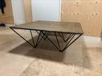 Industriële vierkante salontafel, Ophalen, 50 tot 100 cm, Industrieel modern, Vierkant