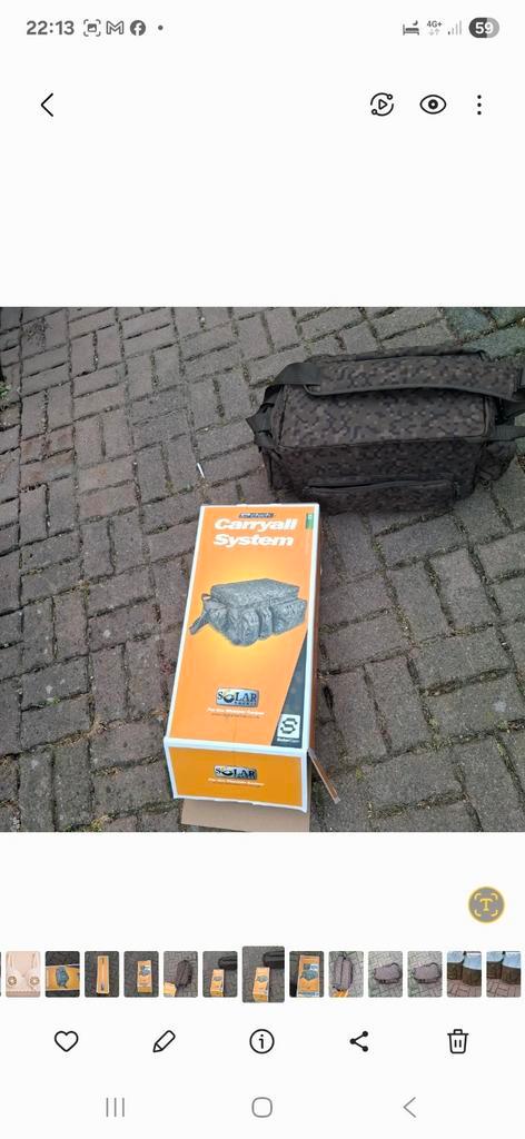 te koop diverse opbergtassen en fouderaal's en buckets, Watersport en Boten, Hengelsport | Karpervissen, Zo goed als nieuw, Overige typen