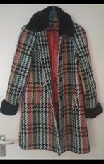 King Louie winterjas Bonnie coat lemaire check maat 38, Kleding | Dames, Jassen | Winter, Ophalen of Verzenden, Zo goed als nieuw