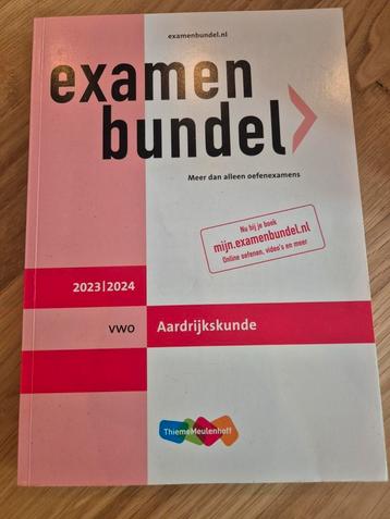 Examenbundel vwo Aardrijkskunde 2023-2024  beschikbaar voor biedingen