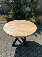 Ronde eettafel mangohout 110 cm goedkoop, Ophalen, Rond, Zo goed als nieuw, Vier personen