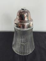 Vintage suikerstrooier met verzilverde dop, Antiek en Kunst, Antiek | Goud en Zilver, Ophalen of Verzenden