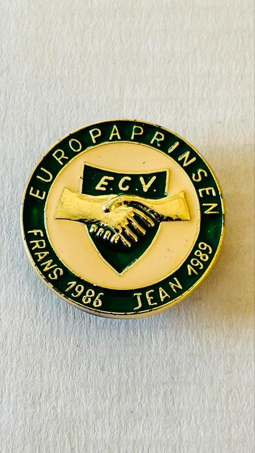 Europa prinsen 1986 1989 ECV carnaval pin, Verzamelen, Speldjes, Pins en Buttons, Zo goed als nieuw, Ophalen of Verzenden