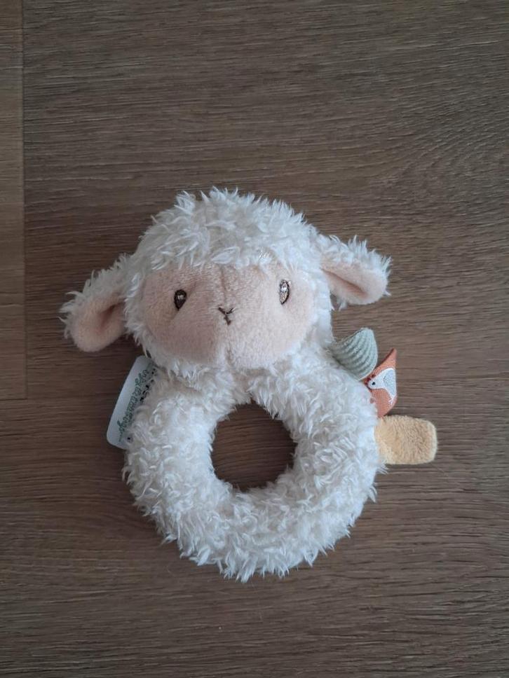 Rammelaar knuffel schaap Little Dutch K9712, Kinderen en Baby's, Speelgoed | Knuffels en Pluche, Zo goed als nieuw, Overige typen