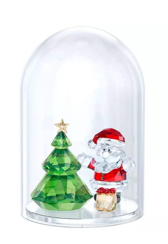 Swarovski Sneeuwbol Kerstboom en Kerstman. Kristallijn Shop, Verzamelen, Swarovski, Zo goed als nieuw, Figuurtje, Verzenden