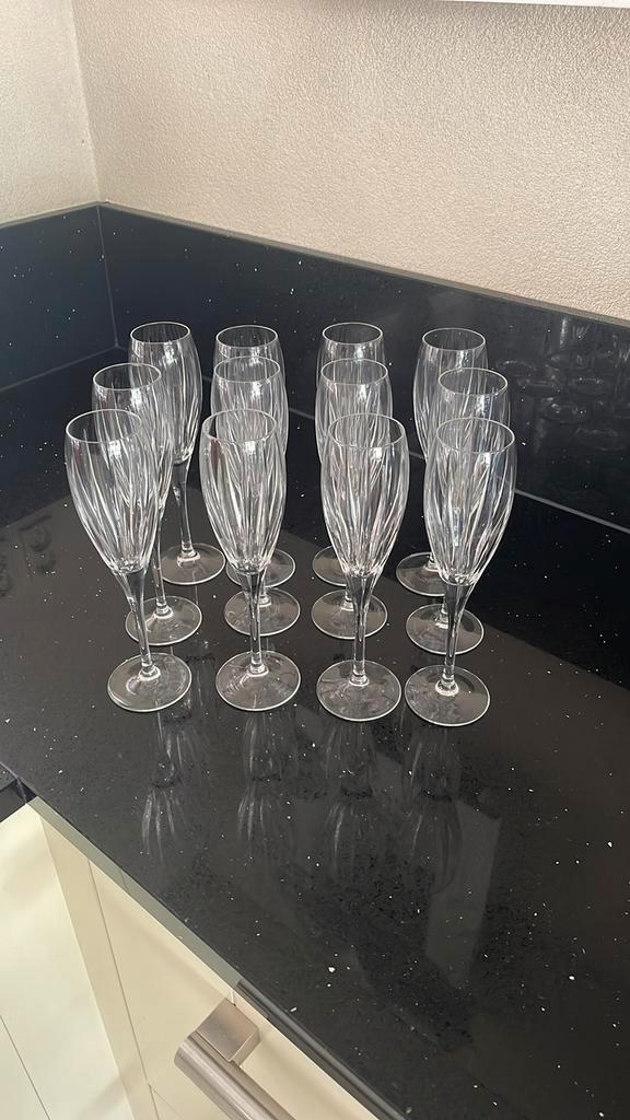 WEDGWOOD KRISTALLEN GLAZEN wijn en Champagne, Antiek en Kunst, Antiek | Glas en Kristal, Ophalen of Verzenden