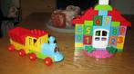 Duplo Lego. Huis + trein, Kinderen en Baby's, Speelgoed | Duplo en Lego, Ophalen of Verzenden, Gebruikt, Losse stenen, Duplo