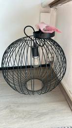 Zwarte hanglamp, Ophalen of Verzenden, Zo goed als nieuw, Rond