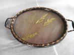 houten dienblad ovaal op pootjes  vintage, Antiek en Kunst, Ophalen
