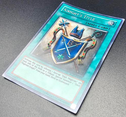 Yu-Gi-Oh! Kaart Knight's Title ROD-EN002 Holo, Hobby en Vrije tijd, Verzamelkaartspellen | Yu-gi-Oh!, Zo goed als nieuw, Losse kaart