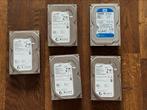 5x 500GB HDD 3.5" - Seagate & WD Blue, Computers en Software, Harde schijven, Intern, Gebruikt, Ophalen of Verzenden, Desktop