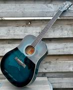 Richwood - Akoestische gitaar - Zwart/blauw, Muziek en Instrumenten, Snaarinstrumenten | Gitaren | Akoestisch, Ophalen, Gebruikt
